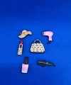 Pembe Kadın Moda Temalı Charm 6lı Premium İthal Crocs Sandalet terlik Süsleri / Jibbitz