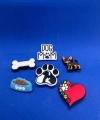 Sevimli Köpekler Temalı Charm 6lı Premium İthal Crocs Sandalet terlik Süsleri / Jibbitz