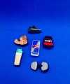 Fitness Spor Temalı Charm 6lı Premium İthal Crocs Sandalet terlik Süsleri / Jibbitz