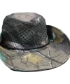 Karışık Doğa Haki Desenli Fileli Bağcıklı Safari Şapka