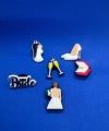 Gelin Damat Düğün Temalı Charm 6lı Premium İthal Crocs Sandalet terlik Süsleri / Jibbitz
