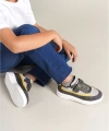 Shoecide 1015 Star-x Çocuk Ayakkabı Gri Beyaz Sarı