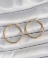 Shoecide 316 Çelik Gold Renk 27 Mm Halka Model Kadın Küpe