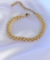 Shoecide 316l Çelik Arpa Gold Renk Kadın Bileklik