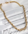 Shoecide 316l Çelik Burgu Model Gold Renk Kadın Kolye