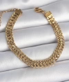Shoecide 316l Çelik Gold Renk Hasır Zincir Model Kadın Bileklik