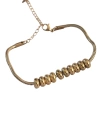 Shoecide 316l Çelik Gold Renk Oval Figürlü Bileklik