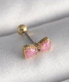 Shoecide 316l Çelik Gold Renk Pembe Fiyonk Model Tragus Piercing