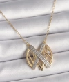 Shoecide 316l Çelik Gold Renk Zirkon Taşlı Vintage Model Kadın Kolye