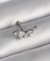 Shoecide 316l Çelik Gümüş Renk Zirkon Taşlı Tragus Piercing