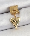Shoecide 316l Çelik Sallantılı Kalp Model Gold Renk Nomination Charm