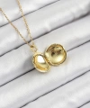 Shoecide 316l Çelik Zincir Açılabilir Sanatsal Vintage Çiçek Model Gold Renk Kadın Kolye