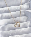 Shoecide 316l Çelik Zincir Gold Renk Kalp Model Kadın Kolye