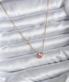 Shoecide 316l Çelik Zincir Gold Renk Pembe Zirkon Taşlı Charm Kadın Kolye