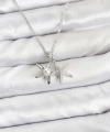 Shoecide 316l Çelik Zincir Gümüş Renk Deniz Yıldızı Model Zirkon Taşlı Kadın Kolye