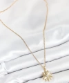 Shoecide 316l Çelik Zirkon Taşlı Kutup Yıldızı Model Gold Renk Kadın Kolye