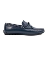 Shoecide Agora Lacivert Hakiki Deri Erkek Loafer Ayakkabı