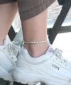 Shoecide Antik Gümüş Renk Halhal
