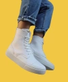 Shoecide Bağcıklı Beyaz Erkek Spor Bot 022