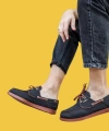 Shoecide Bağcıklı Mevsimlik Keten Siyah Erkek Klasik Ayakkabı 008 Siyah (taba Taban)