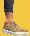 Shoecide Bağcıklı Rahat Taban Camel Süet Erkek Günlük Ayakkabı T12
