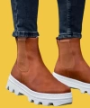 Shoecide Bağcıklı Rahat Yüksek Taban Taba Erkek Chelsea Bot 113