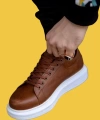 Shoecide Bağcıklı Rahat Yüksek Taban Taba Erkek Günlük Ayakkabı 044