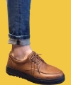Shoecide Bağcıklı Rahat Yüksek Taban Taba Erkek Günlük Ayakkabı T12 (siyah Taban)