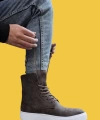 Shoecide Bağcıklı Yüksek Taban Kahverengi Erkek Spor Bot 022