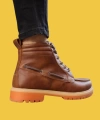 Shoecide Bağcıklı Yüksek Taban Taba Erkek Loafer Bot Ayakkabı B-020
