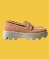 Shoecide Bağcıksız Rahat Yüksek Taban Taba Süet Erkek Loafer Klasik Ayakkabı 779