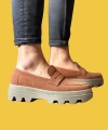Shoecide Bağcıksız Rahat Yüksek Taban Taba Süet Erkek Loafer Klasik Ayakkabı 779
