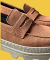 Shoecide Bağcıksız Rahat Yüksek Taban Taba Süet Erkek Loafer Klasik Ayakkabı 779