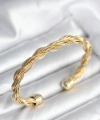 Shoecide Burgu Zincir Model Gold Renk Kadın Vintage Bileklik