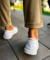 Shoecide Ch979 Santoni Crt Spor Erkek Ayakkabı Beyaz