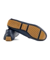 Shoecide Chios Kadın Lacivert Hakiki Deri Loafer Ayakkabı
