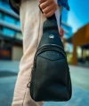 Shoecide Cnt008 - Cilt Deri Erkek Omuz Çantası Sıyah