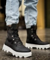 Shoecide Erkek Spor Bot B14 Siyah (beyaz Taban)