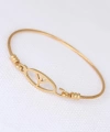 Shoecide Gold Metal Çelik Figürlü Erkek Kelepçe Bileklik