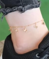 Shoecide Gold Renk Güvercin Tasarımlı Zirkon Taşlı Halhal