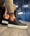Shoecide Günlük Ayakkabı 013 Siyah (beyaz Taban)
