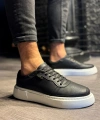 Shoecide Günlük Ayakkabı 222 Siyah (beyaz Taban)