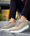 Shoecide Günlük Ayakkabı 814 Vizon Süet
