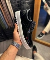 Shoecide Günlük Ayakkabı T12 Siyah Rugan (beyaz Taban)