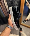 Shoecide Günlük Ayakkabı T12 Siyah Rugan (beyaz Taban)