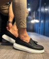 Shoecide Günlük Spor Klasik Ayakkabı 818 Siyah (beyaz Taban)