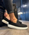 Shoecide Günlük Spor Klasik Ayakkabı 818 Siyah Süet (beyaz Taban)