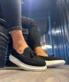 Shoecide Günlük Spor Klasik Ayakkabı 818 Siyah Süet (beyaz Taban)