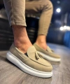 Shoecide Günlük Spor Klasik Ayakkabı 818 Vizon Süet