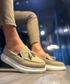 Shoecide Günlük Spor Klasik Ayakkabı 818 Vizon Süet